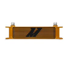 Load image into Gallery viewer, Mishimoto Universal 10 Row Oil Cooler - Gold