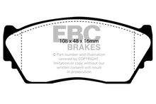 Load image into Gallery viewer, EBC 91-93 Nissan NX 1.6 Greenstuff Front Brake Pads