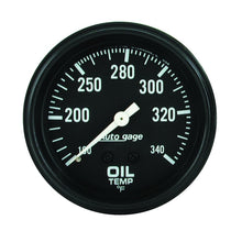 Load image into Gallery viewer, AutoMeter Gauge Oil Temperature 2-5/8in. 100-340 Deg. F Mechanical Black Autogage