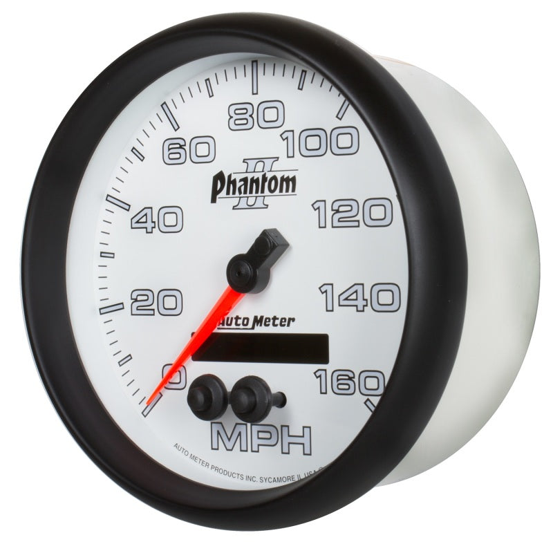 Autometer Phantom II 5in 0-140MPH In-Dash Electronic GPS Programmable Speedometer