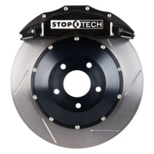 Load image into Gallery viewer, StopTech 08-09 Evo X Front BBK w/ Black ST-60 Calipers Slotted 355x32mm Rotors Pads and SS Lines