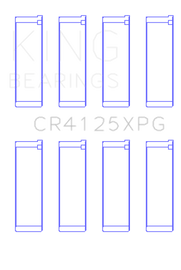 King Subaru EJ20/EJ22/EJ25 (Suites 52mm Journal Size) Tri-Metal Perf Rod Bearing Set - Size STDX