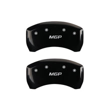 Load image into Gallery viewer, MGP 4 Caliper Covers Engraved Front &amp; Rear MGP Black finish silver ch