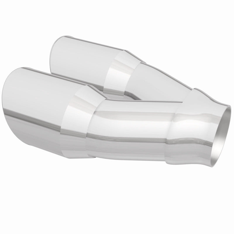 MagnaFlow Double Wall 3in Dual Round Polished Tip 2.25in Inlet