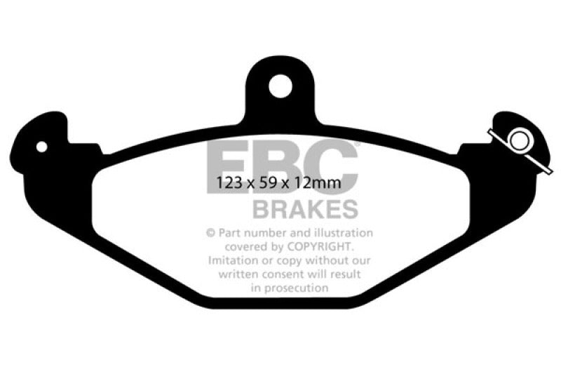 EBC 08+ Lotus 2-Eleven 1.8 Supercharged Redstuff Rear Brake Pads