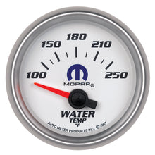 Load image into Gallery viewer, Autometer Mopar 52.4mm SSE 100-250 Degree F Water Temperature Gauge