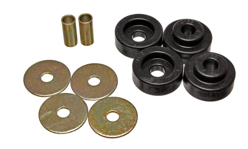 Energy Suspension 73-79 Chrysler B-Body Black Torsion Bar Crossmember Mount Bushing Set