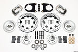 Wilwood Forged Dynalite Front Kit 12.19in Drilled Polished 37-48 Ford Psgr. Car Spindle