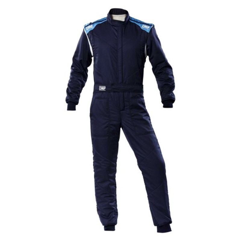 OMP First-S Overall Navy Blue/Cyan - Size 52 (Fia 8856-2018)