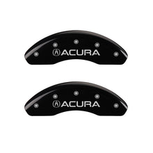 Load image into Gallery viewer, MGP 4 Caliper Covers Engraved Front Acura Engraved Rear NSX Black finish silver ch