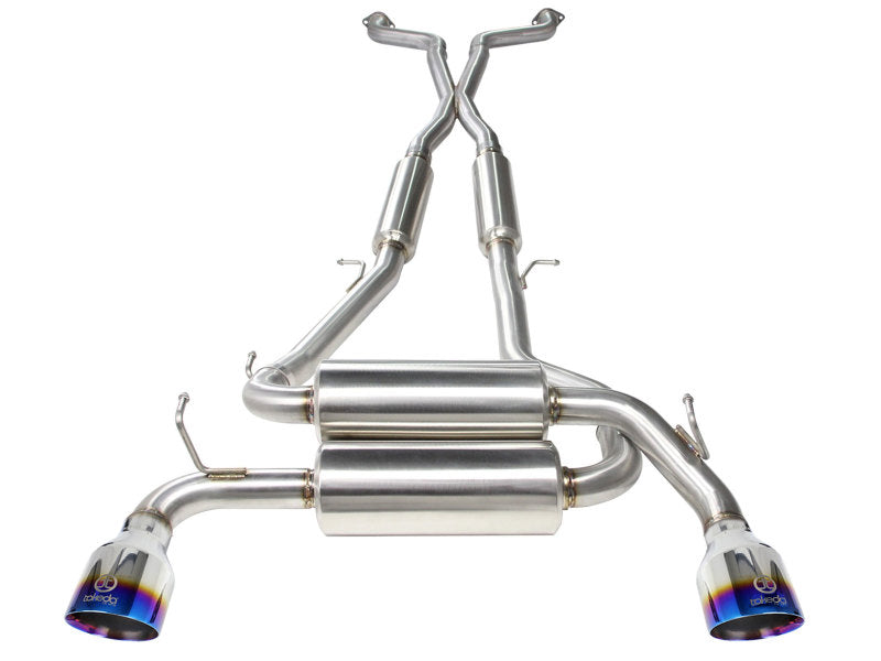 aFe Takeda 2-1/2in 304SS Cat-Back Exhaust Infiniti G37 08-13/Q60 14-15 V6-3.7 w/ Blue Flame Tips