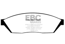 Load image into Gallery viewer, EBC 82-84 Honda Civic Hatchback 1.3 (4 Speed) Greenstuff Front Brake Pads