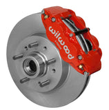 Wilwood Narrow Superlite 6R Front Brake Kit 11.86in Red 64-70 GM C10 w/ Factory Drum Spindles