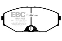 Load image into Gallery viewer, EBC 93-97 Infiniti J30 3.0 Redstuff Front Brake Pads