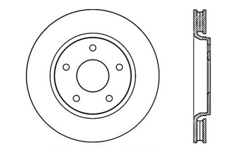 StopTech Slotted & Drilled Sport Brake Rotor