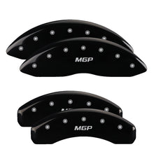 Load image into Gallery viewer, MGP 4 Caliper Covers Engraved Front &amp; Rear MGP Black Finish Silver Characters 2019 Ram 1500