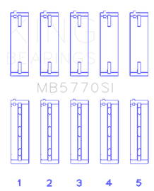 King Engine Bearings Nissan/Infiniti VK45 - VK50 - VK56 Main Bearing Set - Size STD