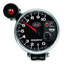 Load image into Gallery viewer, AutoMeter Gauge Tachometer 5in. 10K RPM Pedestal W/ Ext. Shift-Lite Gs