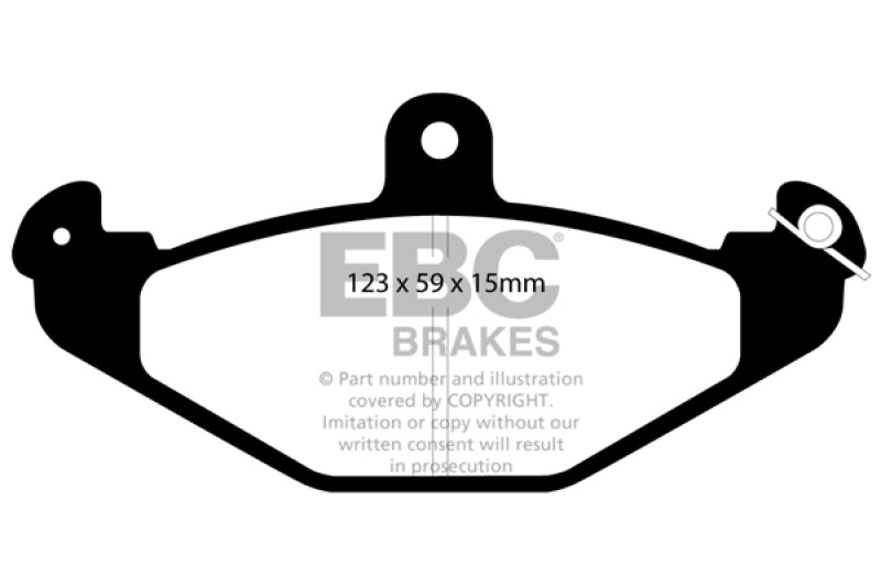 EBC 92-00 Dodge Viper 8.0 Bluestuff Rear Brake Pads