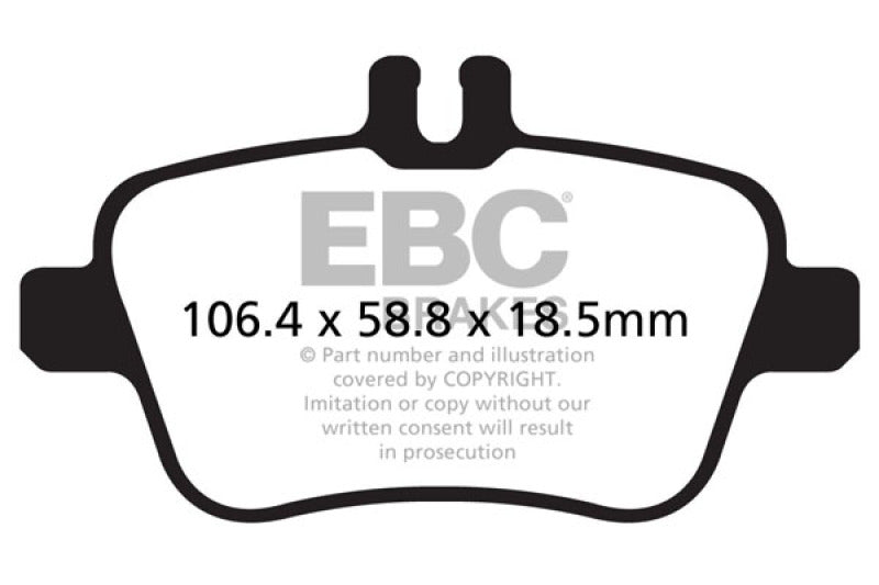 EBC 13+ Mercedes-Benz CLA250 2.0 Turbo Greenstuff Rear Brake Pads