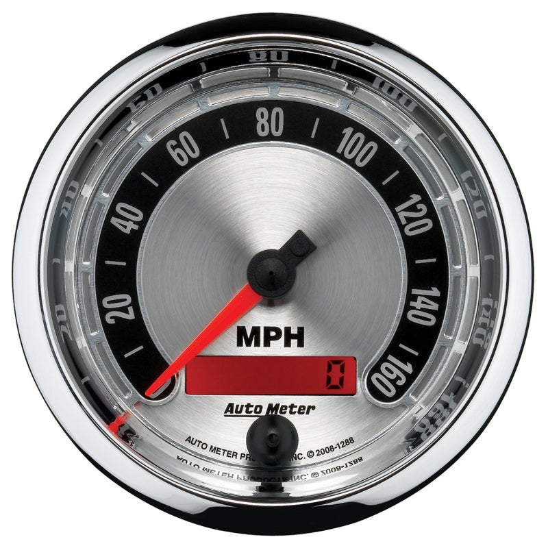 AutoMeter Gauge Speedometer 3-3/8in. 160MPH Elec. Programmable American Muscle