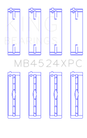 King Engine Bearings Nissan VR38DETT pMaxKote Performance Main Bearing Set - Size STD