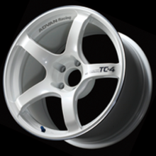 Load image into Gallery viewer, Advan TC4 15x6.5 +40 4-100 Racing White Metallic &amp; Ring Wheel