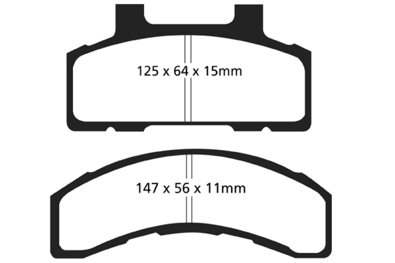 EBC 93-96 Buick Century 2.2 Greenstuff Front Brake Pads