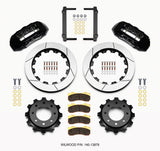 Wilwood TX6R Rear Kit 16.00in Black 1999-2010 GM H2 / 2500 4.63 Cntr