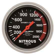 Load image into Gallery viewer, Autometer 2-5/8in 0-2000 PSI Mechanical Nitrous Pressure Sport-Comp Gauge