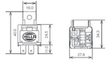 Hella Relay 12V 25A SPST 25A Fuse Bkt