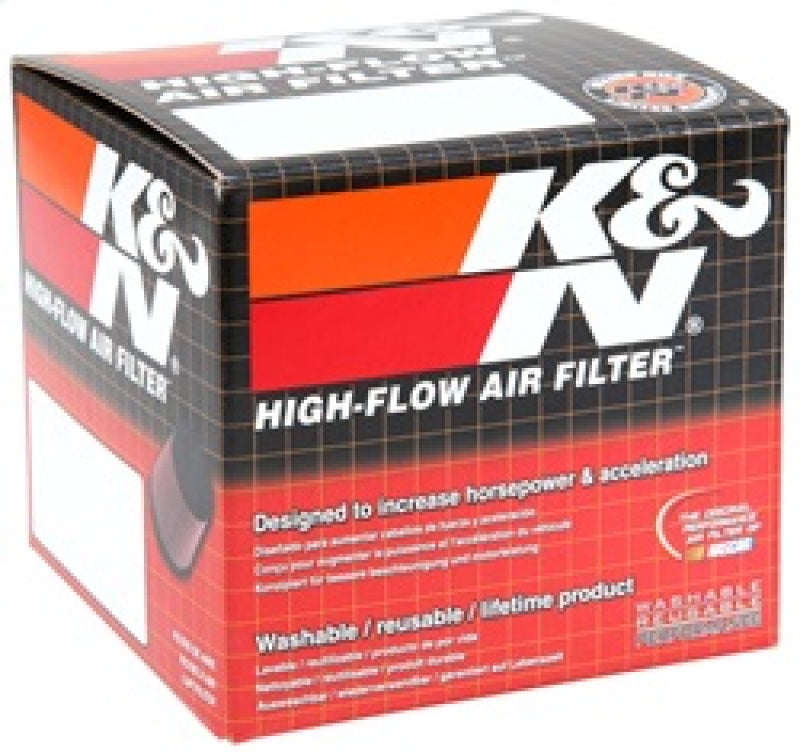 K&N Universal Rubber Filter 2 nch Top OD / 3.5 inch Base OD / 2.25 inch Flange ID / 4 inch Height