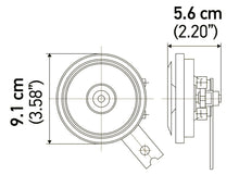 Load image into Gallery viewer, Hella Horn Kit Bx Blk Disc 92Mm 24V Univ