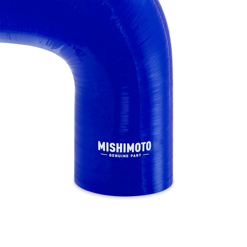 Mishimoto Silicone Reducer Coupler 90 Degree 3in to 4in - Blue