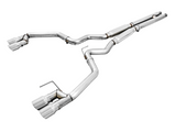 AWE Tuning 2018+ Ford Mustang GT (S550) Cat-back Exhaust - Track Edition (Quad Chrome Silver Tips)