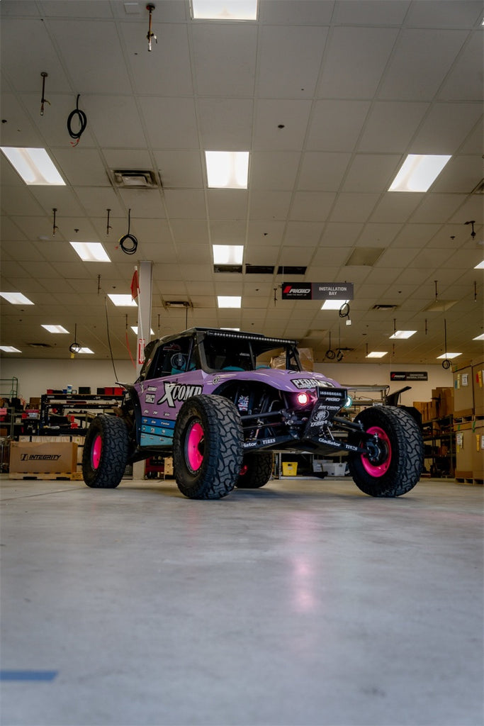 Rigid Industries x SHREDDY 360-Series 6in Lights w/Wt Bcklght (2) + 6 Covers (2 Pink/2 Teal/2 Blk)