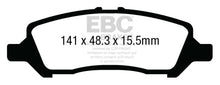 Load image into Gallery viewer, EBC 12+ Dodge Dart 1.4 Turbo Ultimax2 Rear Brake Pads