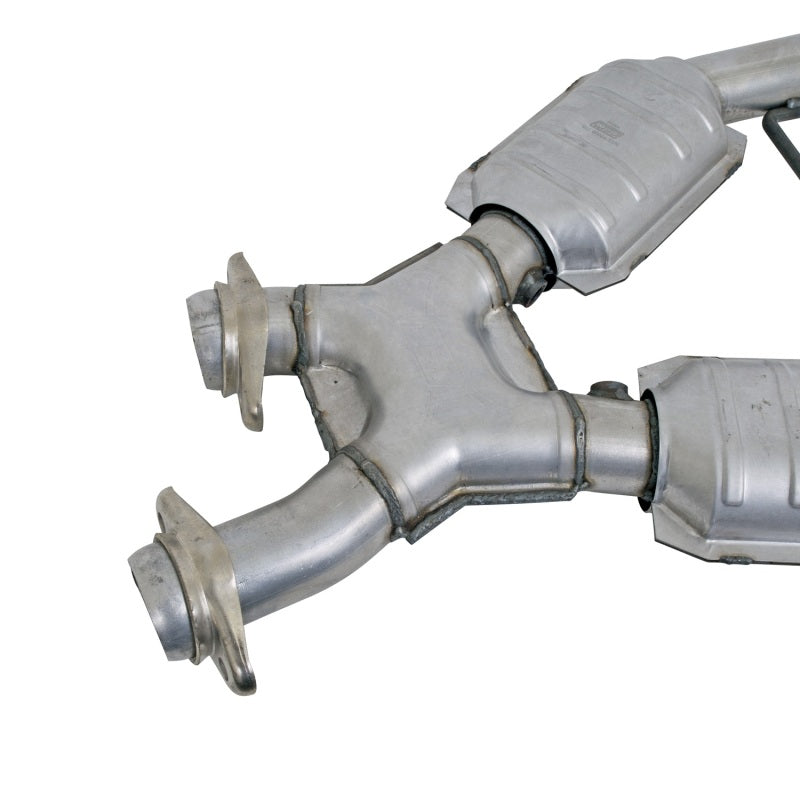 BBK 96-98 Mustang 4.6 GT High Flow X Pipe With Catalytic Converters - 2-1/2