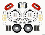 Wilwood Narrow Superlite 6R Front Hat Kit 12.88in Drill Red 2013-Up Ford Focus ST w/ Lines