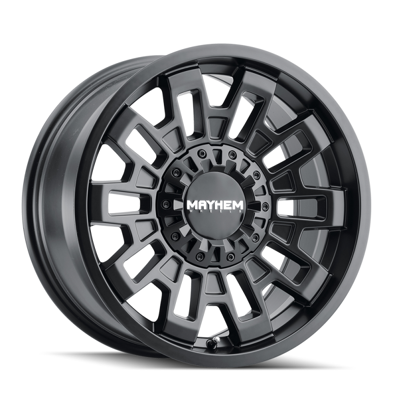 Mayhem 8113 Cortex 20x10 / 5x127 BP / -19mm Offset / 87.1mm Hub Matte Black Wheel