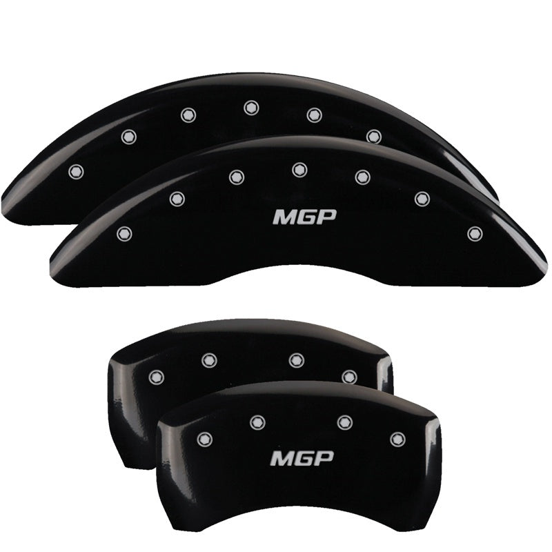 MGP 4 Caliper Covers Engraved Front & Rear MGP Red Finish Silver Char 2015 Mercedes-Benz SL550