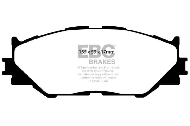 EBC 06-08 Lexus IS250 2.5 Greenstuff Front Brake Pads