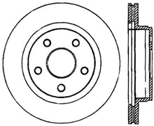 Load image into Gallery viewer, StopTech Power Slot 04-09 Dodge Durango / 02-05 Ram 1500 Front Left Slotted Cryo Rotor