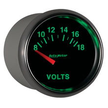 Load image into Gallery viewer, Autometer GS 52mm 8-18 Volts Short Sweep Electronic Voltmeter Gauge