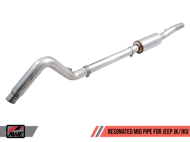 AWE Tuning 07-18 Jeep Wrangler JK/JKU 3.6L Resonated Mid Pipe