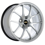 BBS RI-A 18x9 5x112 ET38 Diamond Silver Wheel -82mm PFS/Clip Required