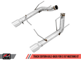 AWE Tuning S197 Mustang GT Axle-back Exhaust - Track Edition (Chrome Silver Tips)