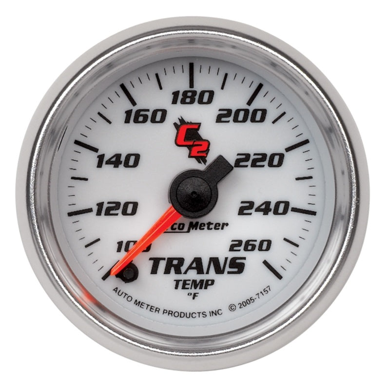 Autometer C2 52mm 100 - 260 Deg. F Electronic Trans Temp Gauge