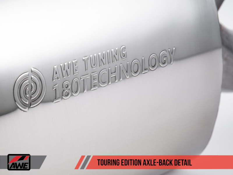 AWE Tuning BMW F3X 28i / 30i Touring Edition Axle-Back Exhaust Single Side - 80mm Silver Tips