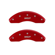 Load image into Gallery viewer, MGP 4 Caliper Covers Engraved Front &amp; Rear MGP Red Finish Silver Characters 2007 Honda Civic